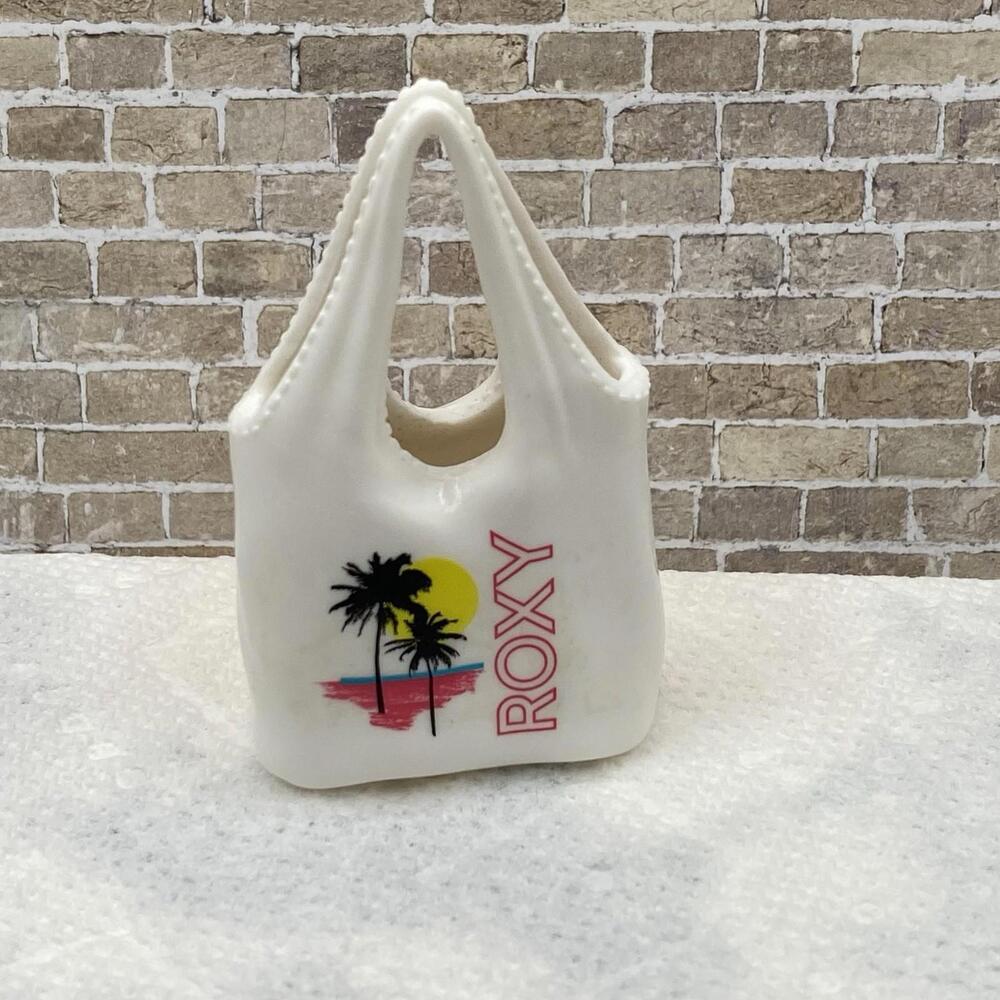 Barbie Size Roxy Miniature White Palm Tree Sunset Beach Bag Doll Accessory BC5